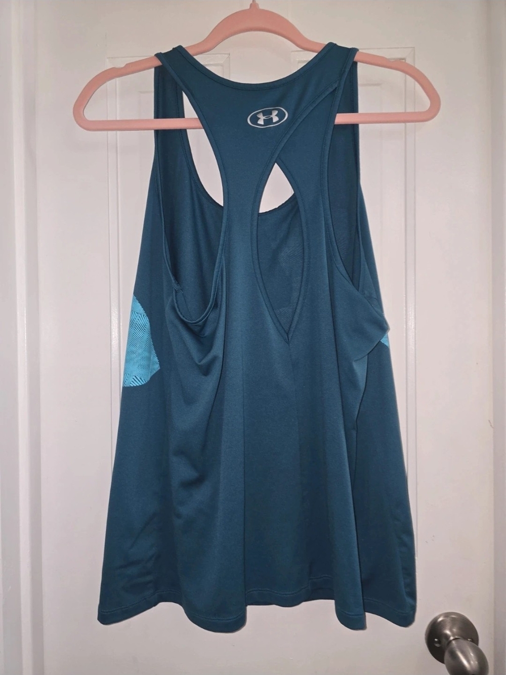 Under Armour Teal Mesh-Accent Racerback Tank
